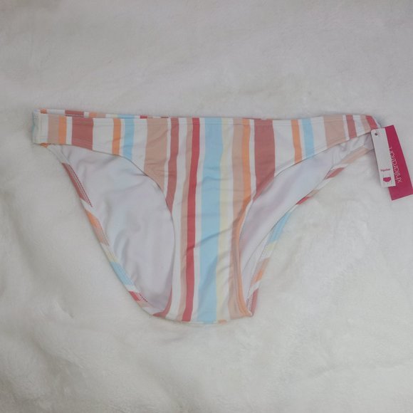 Xhilaration Pastel Stripe Hipster Bikini Bottom - Picture 1 of 6